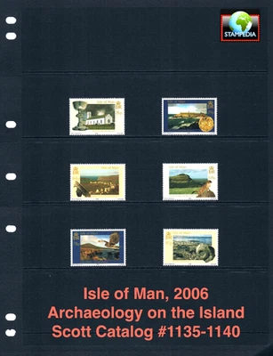 $10.60 Scott Value - 2006 ISLE OF MAN GB UK Archaeology Artifacts CV MNH NH UMM - image 1 of 4