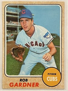 1968 Topps Rob Gardner #219 Vintage Baseball Chicago Cubs