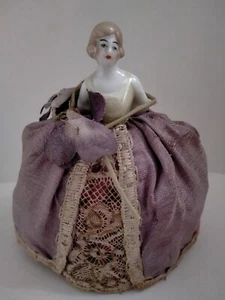 Half doll bambola antica con abiti originali - Foto 1 di 4