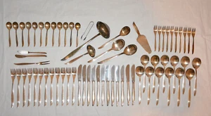 Ebel 266 Molygan Besteck versilbert 68 Teile Suppenkelle Gemüselöffel Kaffeebest - Bild 1 von 13
