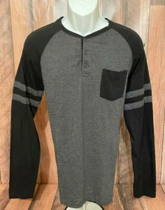 Company Eighty One Henley Long Sleeve Pocket Shirt Large - Picture 1 of 7