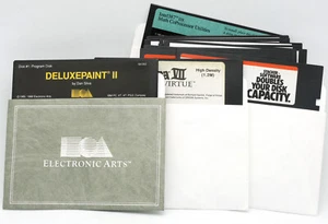 PC 5 1/4" floppy discs Ultima VII Stacker MS-DOS 5.0 Windows 3.1 Deluxe Paint II - Afbeelding 1 van 9