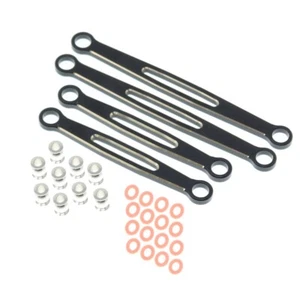 Front Links (Messing)(schwarz(4 Stück) 1:18 Brushed Rock Crawler Redcat Racing RER30279 - Bild 1 von 2