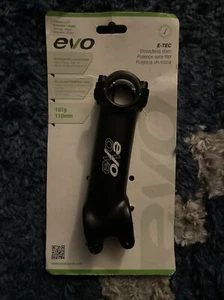 EVO E-Tec Stem 28.6mm 110mm, ±17°, 25.4mm, Black - Picture 1 of 4