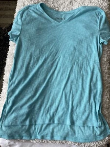 Mudd Girls Sz. 14 Turquoise V Neck Tee. Soft, Exc. Condition - Picture 1 of 7