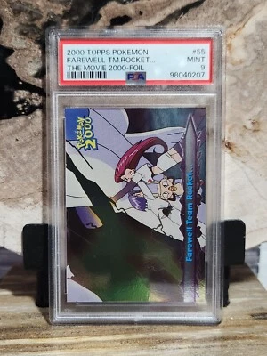 精灵宝可梦 PSA 9 完好告别团队火箭 #55 电影 2000 Topps Foil — 第 1/2 张图片