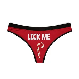 Funny Lick Me Women's Thongs, Sexy Panties Thong, Valentine's Day Gifts, Novelty - Picture 1 of 21