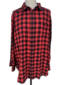 NWT Cremieux Reversible Shirt Men's 3XB Red Checked/Plaid $89 Long Sleeve - Picture 1 of 14