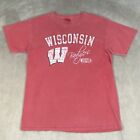 Comfort Colors Wisconsin Badgers Adult Large Red UW Madison Distressed Graphic