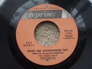 Lou Monte - What Did Washington Say / Pepino die italienische Maus - USA 45 - Bild 1 von 2