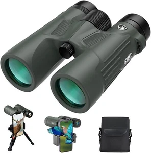 10X42 HD Waterproof Binoculars with Phone Adapter - Perfect for Bird Watching - Picture 1 of 9