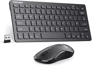 TECKNET Mini Wireless Keyboard and Mouse Set, 2.4G Cordless USB Keyboard RRP 99 - Picture 1 of 8