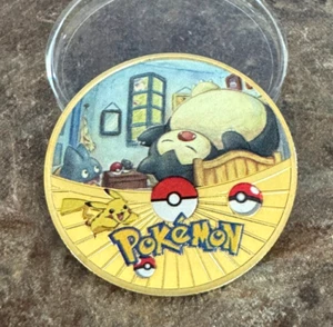 Moneda de Oro Snorlax con Munchlax y Mew Van Gogh - Colección Van Gogh - Imagen 1 de 3