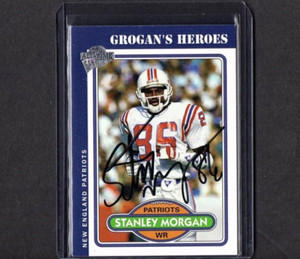 2005 TOPPS FAN FAVORITE CARD SIGNED IP AUTO STANLEY MORGAN NEW ENGLAND PATRIOTS