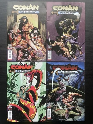 CONAN The BARBARIAN Full Set #17,18,19,20 Titan Comics BN vol 5 adult 2024 twist - Immagine 1 di 4