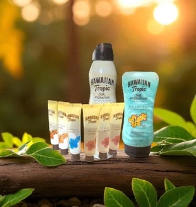 Hawaiian Tropic After Sun Lotion Weightless Hydration Coconut-Papaya 6oz Lot - Picture 1 of 13