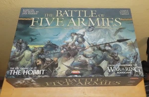 LOTR ARES Battle of the Five Armies Board Game 100% COMPLETE - Picture 1 of 10