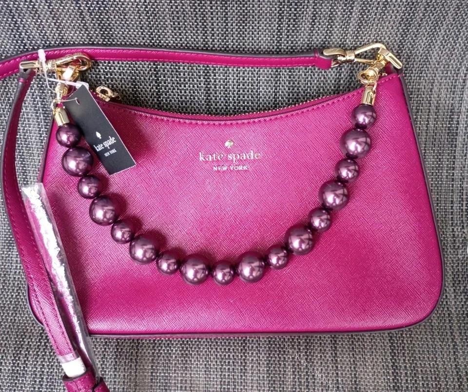 Bandolera convertible mediana Kate Spade Madison imitación perla $329 Foto 1 de 4