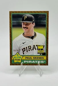 Paul Skenes 2025 TOPPS HERITAGE '76 COLOR OF THE YEAR ROOKIE CUP SP /76 PIRATES - Picture 1 of 2