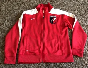 Nike Dri-Fit Full Zip Up Vardar Red Jacket Kids Large - Picture 1 of 2