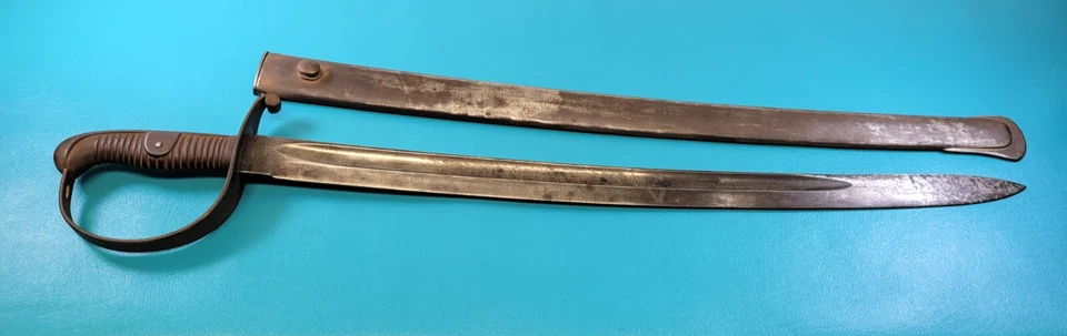 阿根廷型号 1898 炮兵宽短剑 + 刀鞘德国索林根 WKC — 第 1/4 张图片