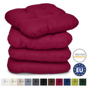 Sitzkissen 4er Set Bodenkissen Polster Kissen Stuhlkissen Polsterkissen Auflage