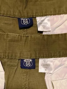 Route 66 Herren Cargoshorts 2 Paar, 38"" & 39"" grün Multi-Pocket Design Outdoor - Bild 1 von 4