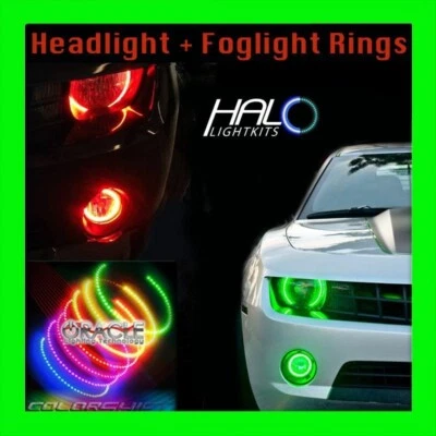 2010-2013 Oracle Chevy Camaro (Non-Rs) Colorshift LED Scheinwerfer + Halo Set - Bild 1 von 4