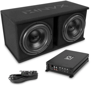 NVX NPKG212 500W RMS Dual 12" Subwoofer Bass Package - Picture 1 of 16
