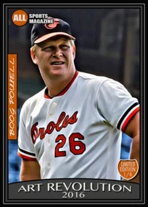 2016 BOOG POWELL BO 2/4 ORIGINAL PRINT ART REVOLUTION ART SKETCH CARD - Picture 1 of 2