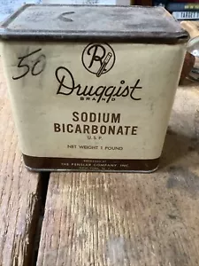 Vintage Druggist Brand Sodium Bicarbonate Tin H: 3 3/4” - Bild 1 von 5