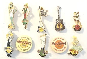 Lot Of Ten Hard Rock Cafe Pins - Picture 1 of 2