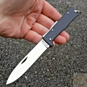 OTTER-Messer Mercator Folding Knife 3.5" Carbon Steel Blade Stainless Handle