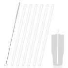 6pcs Fit for Stanley 40oz Long Cup Transparent Replacement Straw Travel Tumbler