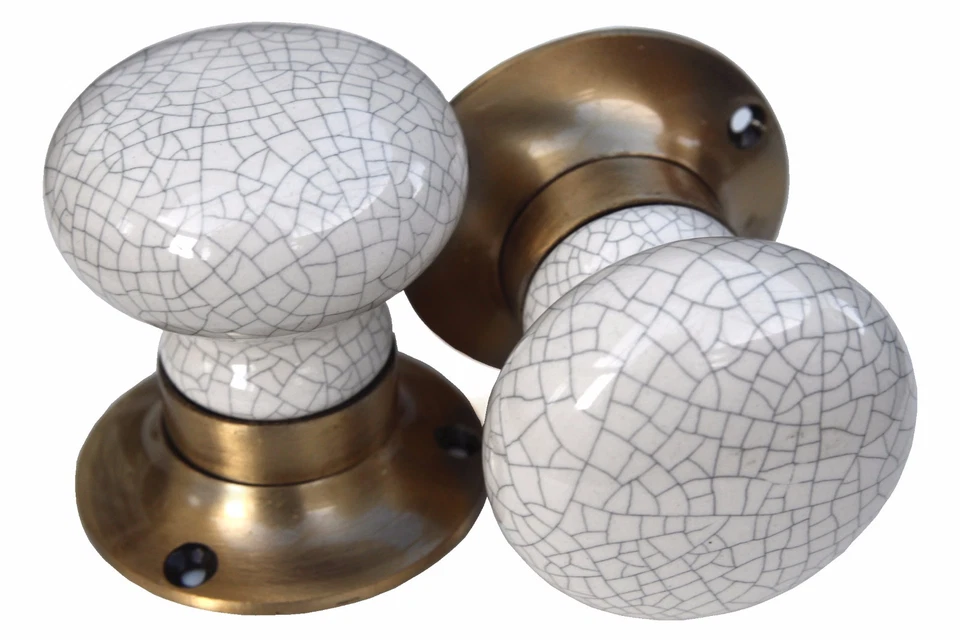 Ceramic and Glass Room Door Knobs Mortice Door Knobs Door Turners Shabby Chic - Image 1 of 1