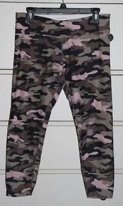 Leggings activos camuflados rosa para damas Calvin Klein talla L ~ 22,5" entrepierna - Imagen 1 de 8