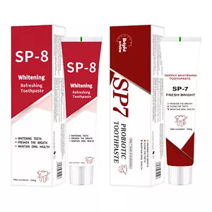 SP-7/8 Probiotic Whitening Toothpaste Refresh Mouth Brighten Remove Yellow Stain - Picture 1 of 14