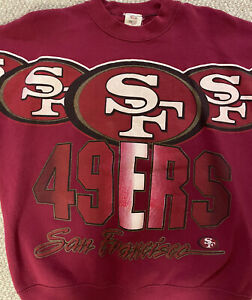 VINTAGE 1995 San Francisco 49ers Game Day Logo Sweatshirt by Cliff Engle RARE...