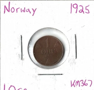 Coin Norway 1 Øre 1925 KM367 - Picture 1 of 3