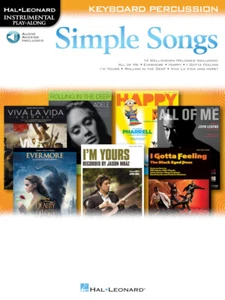 Simple Songs Keyboard Percussion Instrumental Play Along Book / Audio Access NEW - Picture 1 of 1