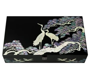 Mother of Pearl Bird Sunglass Box Eyeglasses Display Storage Show Case Holder - Picture 1 of 8