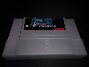 Space Megaforce Authentic Super Nintendo SNES EXMT cartridge+manual+DC read - Picture 1 of 5