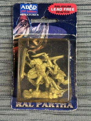 Vintage Ral Partha AD&D 2nd Edition Lizardmen (3) Piece Complete Sealed TSR - image 1 of 4