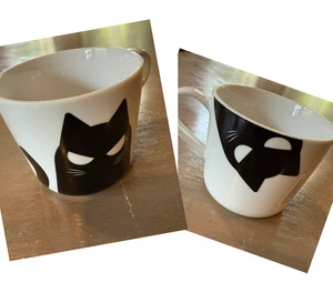 IKEA Mug Cat Kustfyr NEW 2025 White Black Halloween 4" w Cats 12 oz 1 Mug - Picture 1 of 8