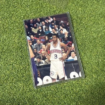 Foto Original Allen Iverson 4x6 Novato Año Philadelphia 76ers 1997 Raro Kodak Foto 1 de 4