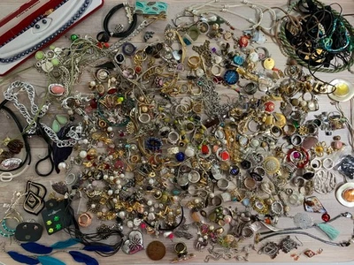 Mode Schmuck Konvolut | Bastler Lot Sammlung Schrott defekt T - Bild 1 von 4