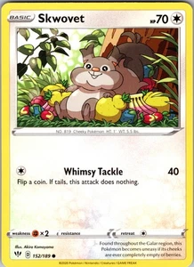 Skwovet 152/189 Common Regular SWSH03: Darkness Ablaze NM - Picture 1 of 2
