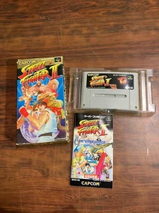 STREET FIGHTER II 2 Nintendo Super Famicom W/Box and Manual SHVC-S2 Japan - Picture 1 of 3