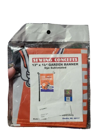 Sewing Concepts 2018 Acc Championship Clemson Garden Banner Cover