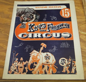 Folder programma CIRCO RE E FRANKLIN 1947 - Foto 1 di 2